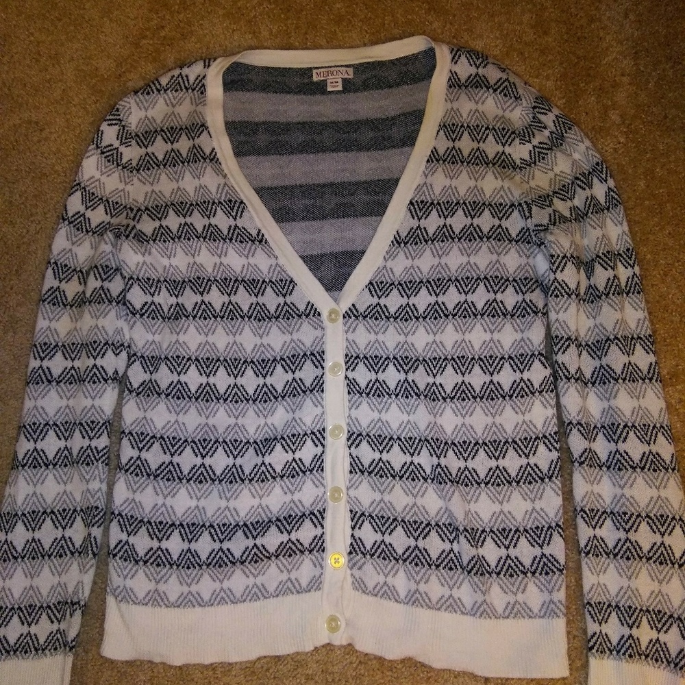 Black and white merona cardigan